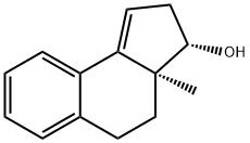 (3S)-3,3a,4,5-Tetrahydro-3aα-methyl-2H-benz[e]inden-3α-ol Struktur