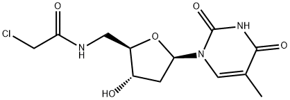 5'-chloroacetamido-5'-deoxythymidine Struktur