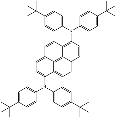 N1,N1,N6,N6-TETRAKIS(4-TERTIARY-BUTYLPHENYL)PYRENE-1,6-DIAMINE 結(jié)構(gòu)式