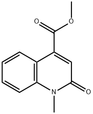 4-Quinolinecarboxylic acid, 1,2-dihydro-1-methyl-2-oxo-, methyl ester Struktur