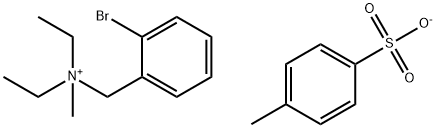 Benzenemethanaminium, 2-bromo-N,N-diethyl-N-methyl-, 4-methylbenzenesulfonate (1:1) Struktur