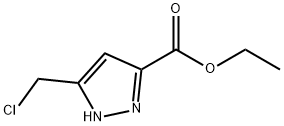 1H-Pyrazole-3-carboxylic acid, 5-(chloromethyl)-, ethyl ester Struktur