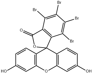 Spiro[isobenzofuran-1(3H),9'-[9H]xanthen]-3-one, 4,5,6,7-tetrabromo-3',6'-dihydroxy- Struktur