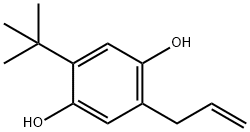 1,4-Benzenediol, 2-(1,1-dimethylethyl)-5-(2-propen-1-yl)- Struktur