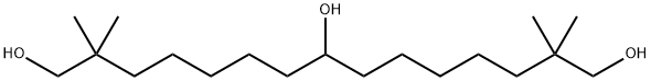 1,8,15-Pentadecanetriol, 2,2,14,14-tetramethyl- Struktur