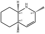 Quinoline, 1,2,4a,5,6,7,8,8a-octahydro-2-methyl-, (2R,4aR,8aR)-rel- (9CI) Struktur