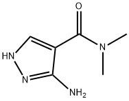 1H-Pyrazole-4-carboxamide,3-amino-N,N-dimethyl-(9CI) Struktur