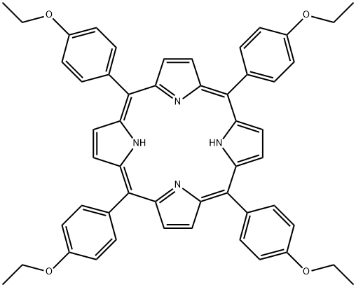 21H,23H-Porphine, 5,10,15,20-tetrakis(4-ethoxyphenyl)- Struktur