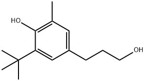 2-(叔丁基)-4-(3-羥丙基)-6-甲基苯酚 Struktur