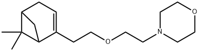 Morpholine, 4-[2-[2-(6,6-dimethylbicyclo[3.1.1]hept-2-en-2-yl)ethoxy]ethyl]- Struktur