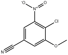 Benzonitrile, 4-chloro-3-methoxy-5-nitro- Struktur