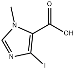 1H-Imidazole-5-carboxylic acid, 4-iodo-1-methyl- Struktur