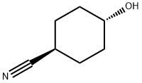 Cyclohexanecarbonitrile, 4-hydroxy-, trans- Struktur