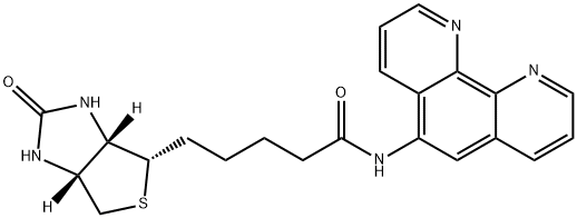 1H-Thieno[3,4-d]iMidazole-4-pentanaMide, hexahydro-2-oxo-N-1,10-phenanthrolin-5-yl-, (3aS,4S,6aR)- Struktur