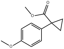 Cyclopropanecarboxylic acid, 1-(4-methoxyphenyl)-, methyl ester Struktur