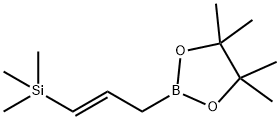 1,3,2-Dioxaborolane, 4,4,5,5-tetramethyl-2-[(2E)-3-(trimethylsilyl)-2-propen-1-yl]- Struktur