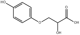 beta-4(hydroxyphenoxy)lactic acid Struktur