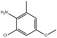 Benzenamine, 2-chloro-4-methoxy-6-methyl- Struktur