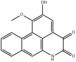 4H-Dibenzo[de,g]quinoline-4,5(6H)-dione, 2-hydroxy-1-methoxy- Struktur