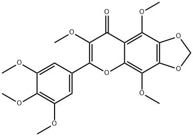 3,5,8,3',4',5'-Hexamethoxy-6,7-
methylenedioxyflavone Struktur