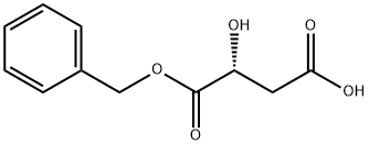 Butanedioic acid, 2-hydroxy-, 1-(phenylmethyl) ester, (2R)- Struktur