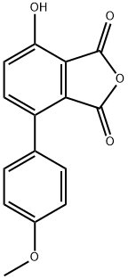 1,3-Isobenzofurandione, 4-hydroxy-7-(4-methoxyphenyl)- Struktur