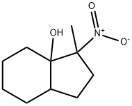 Octahydro-3-methyl-3-nitro-3aH-inden-3a-ol Struktur