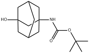 Carbamic acid, N-(3-hydroxytricyclo[3.3.1.13,7]dec-1-yl)-, 1,1-dimethylethyl ester Struktur