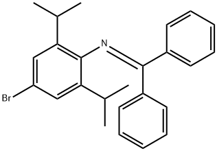 Benzhydrylidene-(4-bromo-2,6-diisopropyl-phenyl)-amine Struktur