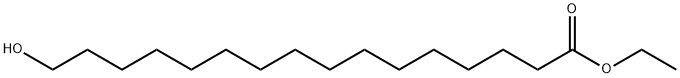 Hexadecanoic acid, 16-hydroxy-, ethyl ester Struktur