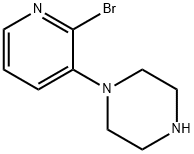 1-(2-Bromo-3-pyridinyl)piperazine Struktur