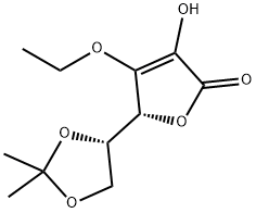 L-Ascorbic acid, 3-O-ethyl-5,6-O-(1-methylethylidene)- Struktur