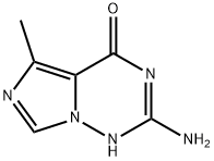 2-amino-5-methyl-1H,4H-imidazo[4,3-f][1,2,4]triazin-4-one Struktur