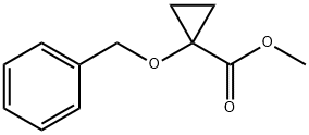 Cyclopropanecarboxylic acid, 1-(phenylmethoxy)-, methyl ester Struktur