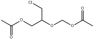 1-Propanol, 2-[(acetyloxy)methoxy]-3-chloro-, 1-acetate Struktur