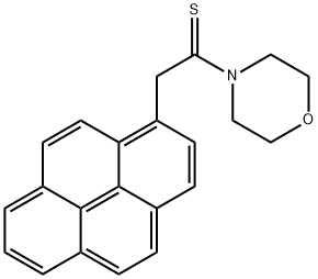 Ethanethione, 1-(4-morpholinyl)-2-(1-pyrenyl)- Struktur