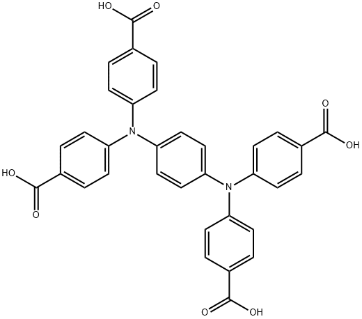 4,4',4'',4'''-(1,4-phenylenebis(azanetriyl))tetrabenzoic acid Struktur