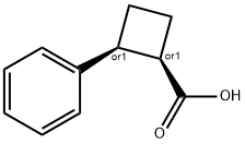 rel-(1R,2S)-2-Phenylcyclobutanecarboxylic acid Struktur