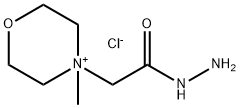 Morpholinium, 4-(2-hydrazinyl-2-oxoethyl)-4-methyl-, chloride (1:1) Struktur