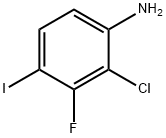 Benzenamine, 2-chloro-3-fluoro-4-iodo- Struktur