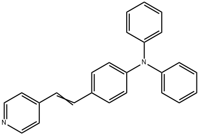 Benzenamine, N,N-diphenyl-4-[2-(4-pyridinyl)ethenyl]- Struktur