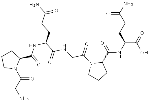 L-Glutamine, glycyl-L-prolyl-L-glutaminylglycyl-L-prolyl- Struktur