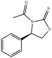 Ethanone, 1-[(4R)-4-phenyl-2-thioxo-3-thiazolidinyl]- Struktur