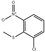 Benzene, 1-chloro-2-(methylthio)-3-nitro- Struktur