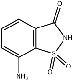 1,2-Benzisothiazol-3(2H)-one, 7-amino-, 1,1-dioxide Struktur