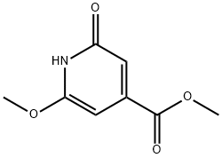 2-Hydroxy-6-methoxy-isonicotinic acid methyl ester Struktur