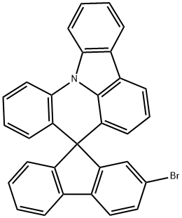 2-bromosprio[fluorene-9,8'-indolo[3,2,1-de]acridine] Struktur