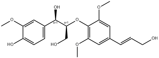 erythro-guaiacylglycerol-β-O-4′-sinapyl ether Struktur