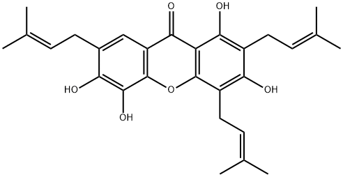 Parvifolixanthone A Struktur