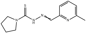 N'-((6-methylpyridin-2-yl)methylene)pyrrolidine-1-carbothiohydrazide Struktur